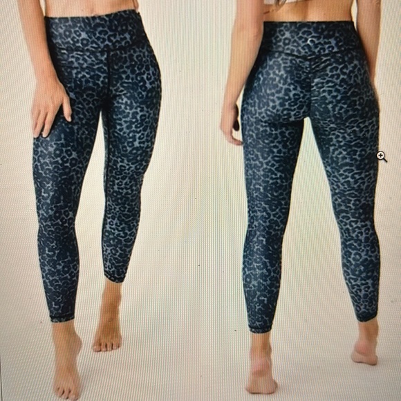 Zyia Active Stone Leopard Animal Print Scrunch Butt Leggings Size 20 - Picture 1 of 7